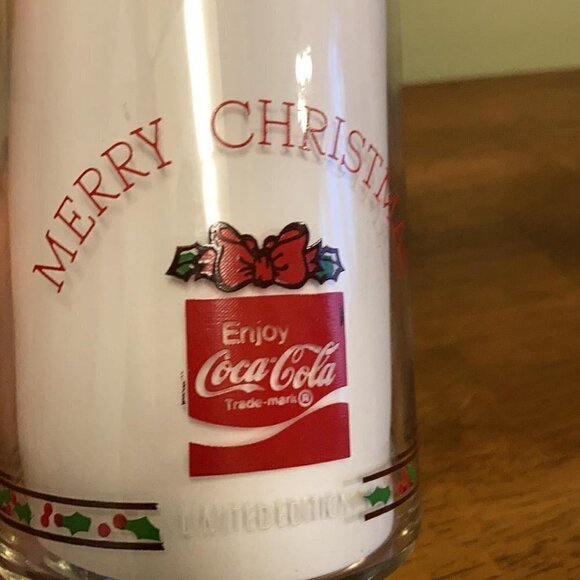 Vintage Holly Hobbie Coke Christmas Glass Cat Christmas - Picture 9 of 9